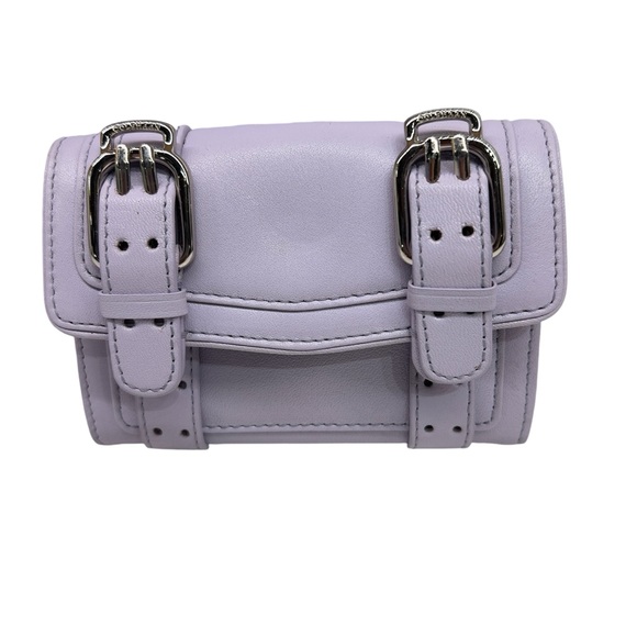 NWOT Cole Haan Lavender Wristlet with Mini Wallet Silver Buckle Accent Adorable! - Picture 2 of 16